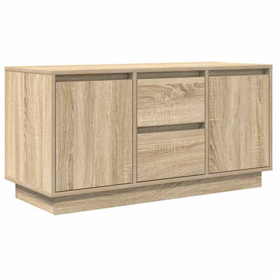 TV-taso LED-valoilla Sonoma-tammi 100x41x50 cm