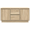 TV-taso LED-valoilla Sonoma-tammi 100x41x50 cm