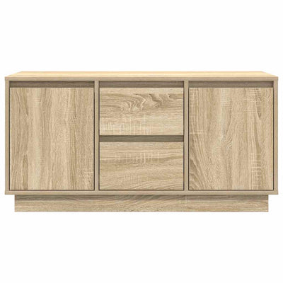 TV-taso LED-valoilla Sonoma-tammi 100x41x50 cm