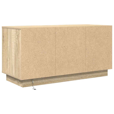 TV-taso LED-valoilla Sonoma-tammi 100x41x50 cm