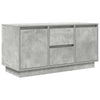 TV-taso LED-valoilla betoninharmaa 100x41x50 cm