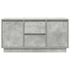 TV-taso LED-valoilla betoninharmaa 100x41x50 cm