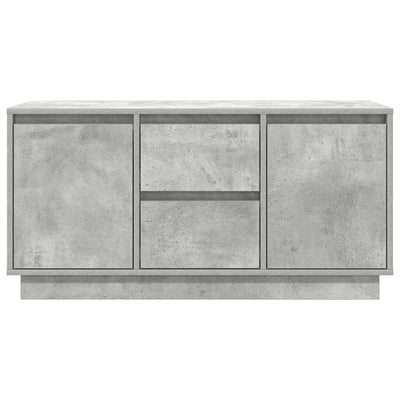 TV-taso LED-valoilla betoninharmaa 100x41x50 cm