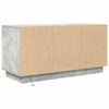 TV-taso LED-valoilla betoninharmaa 100x41x50 cm