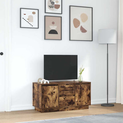 TV-taso LED-valoilla savutammi 100x41x50 cm