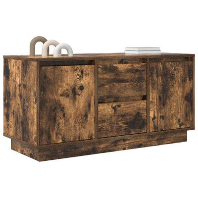 Savutammi tv-taso led-valoilla Kiersten 100x41x50cm