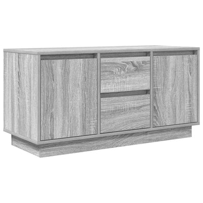 TV-taso LED-valoilla harmaa Sonoma 100x41x50 cm