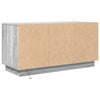TV-taso LED-valoilla harmaa Sonoma 100x41x50 cm