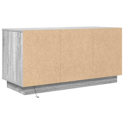 TV-taso LED-valoilla harmaa Sonoma 100x41x50 cm