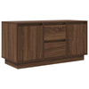 TV-taso LED-valoilla ruskea tammi 100x41x50 cm