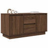 TV-taso LED-valoilla ruskea tammi 100x41x50 cm