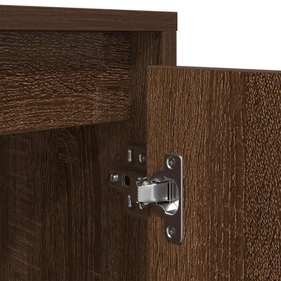 Ruskea tammi tv-taso led-valoilla Kiersten 100x41x50cm