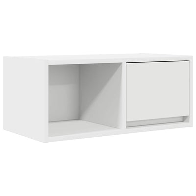 TV-taso valkoinen 60x31x25,5 cm tekninen puu
