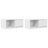 TV-seinäkaapit 2 kpl valkoinen 60x31x25,5 cm tekninen puu