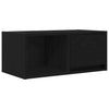TV-taso musta tammi 60x31x25,5 cm tekninen puu