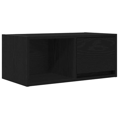 TV-taso musta tammi 60x31x25,5 cm tekninen puu