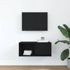 TV-taso musta tammi 60x31x25,5 cm tekninen puu