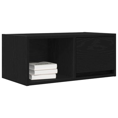 TV-taso musta tammi 60x31x25,5 cm tekninen puu