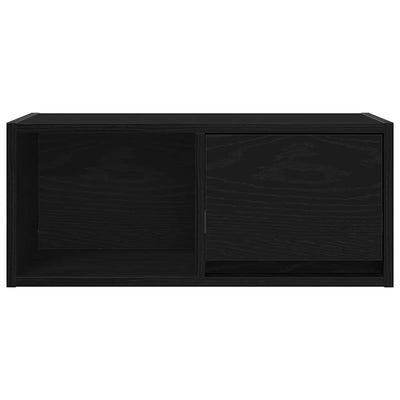TV-taso musta tammi 60x31x25,5 cm tekninen puu