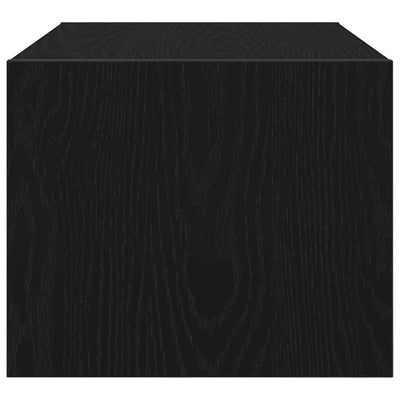 TV-taso musta tammi 60x31x25,5 cm tekninen puu