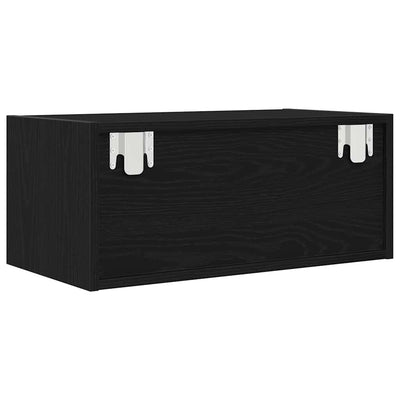 TV-taso musta tammi 60x31x25,5 cm tekninen puu
