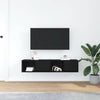 TV-tasot 2 kpl musta tammi 60x31x25,5 cm tekninen puu