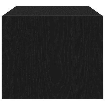 TV-tasot 2 kpl musta tammi 60x31x25,5 cm tekninen puu