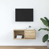 TV-taso sonoma-tammi 60x31x25,5 cm tekninen puu
