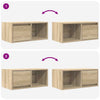 TV-taso sonoma-tammi 60x31x25,5 cm tekninen puu
