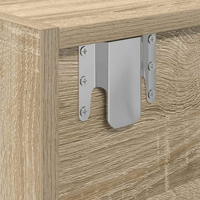 TV-taso sonoma-tammi 60x31x25,5 cm tekninen puu