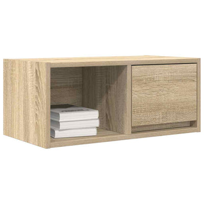 TV-seinäkaapit 2 kpl sonoma-tammi 60x31x25,5 cm tekninen puu