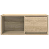 TV-seinäkaapit 2 kpl sonoma-tammi 60x31x25,5 cm tekninen puu