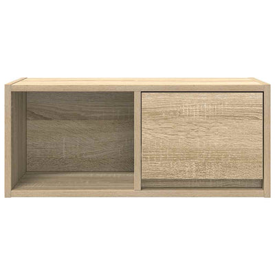 TV-seinäkaapit 2 kpl sonoma-tammi 60x31x25,5 cm tekninen puu