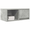 TV-taso betoninharmaa 60x31x25,5 cm tekninen puu