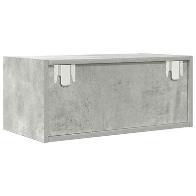 TV-taso betoninharmaa 60x31x25,5 cm tekninen puu