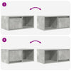 TV-taso betoninharmaa 60x31x25,5 cm tekninen puu