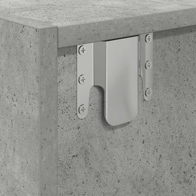 TV-taso betoninharmaa 60x31x25,5 cm tekninen puu