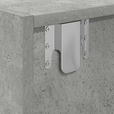 Betoninharmaa tv-seinäkaapit Kolla 60x31x25,5cm (2 kpl, puinen)