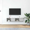 TV-seinäkaapit 2 kpl betoninharmaa 60x31x25,5 cm tekninen puu