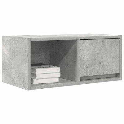TV-seinäkaapit 2 kpl betoninharmaa 60x31x25,5 cm tekninen puu