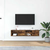 TV-seinäkaappi 2 kpl savutammi 60x31x25,5 cm tekninen puu