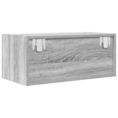 TV-taso harmaa sonoma 60x31x25,5 cm tekninen puu