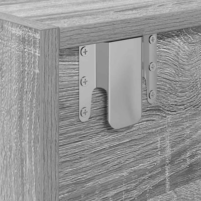 TV-taso harmaa sonoma 60x31x25,5 cm tekninen puu