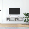 TV-seinäkaapit 2 kpl harmaa sonoma 60x31x25,5 cm tekninen puu