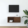 TV-taso ruskea tammi 60x31x25,5 cm tekninen puu