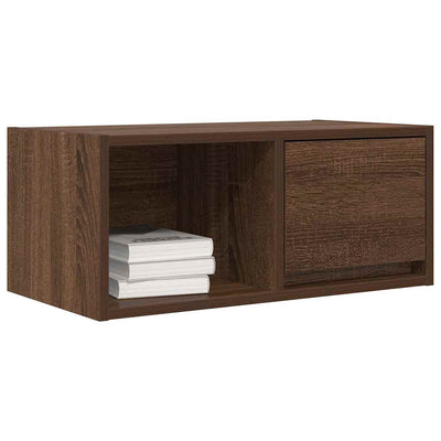 TV-taso ruskea tammi 60x31x25,5 cm tekninen puu