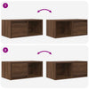 TV-taso ruskea tammi 60x31x25,5 cm tekninen puu