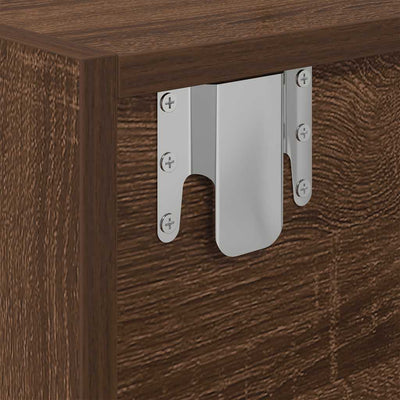 TV-taso ruskea tammi 60x31x25,5 cm tekninen puu