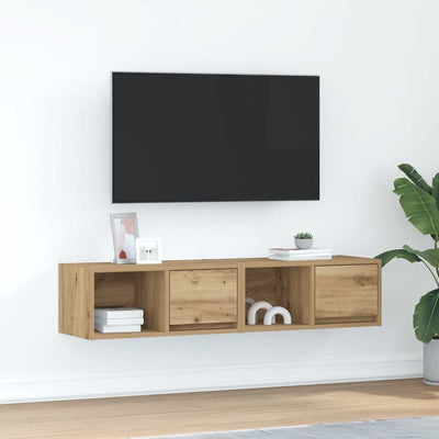 Artesaani tammi tv-seinäkaapit Kolla 60x31x25,5cm (2 kpl, puinen)
