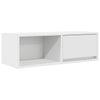 TV-taso valkoinen 80x31x25,5 cm tekninen puu